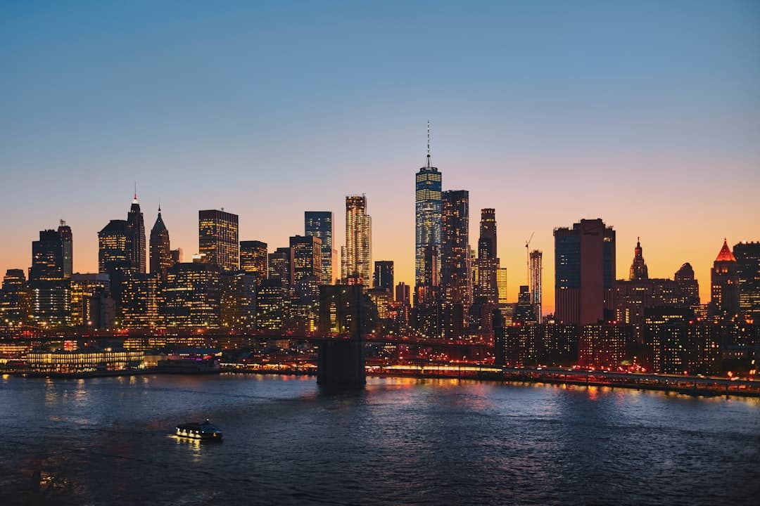 Manhattan skyline at night